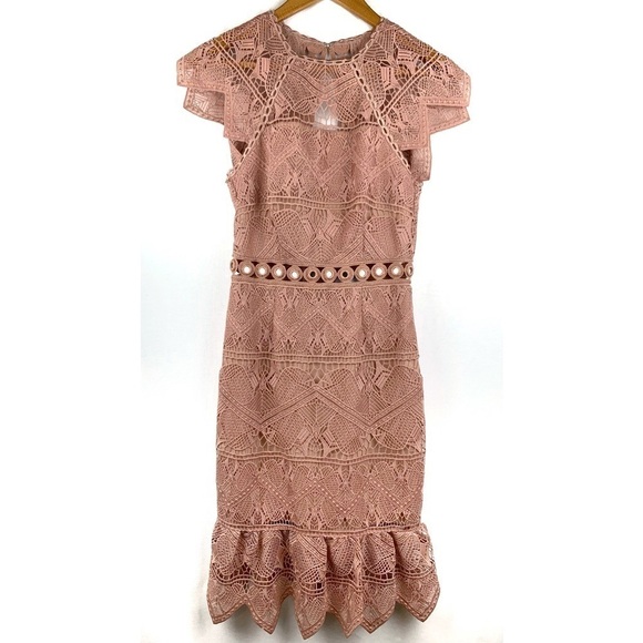 Saylor Joah lace dress with open back - Picture 4 of 6